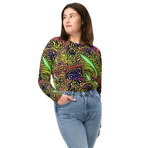 Isenbrant Illumination on a Long Sleeve Crop Top
