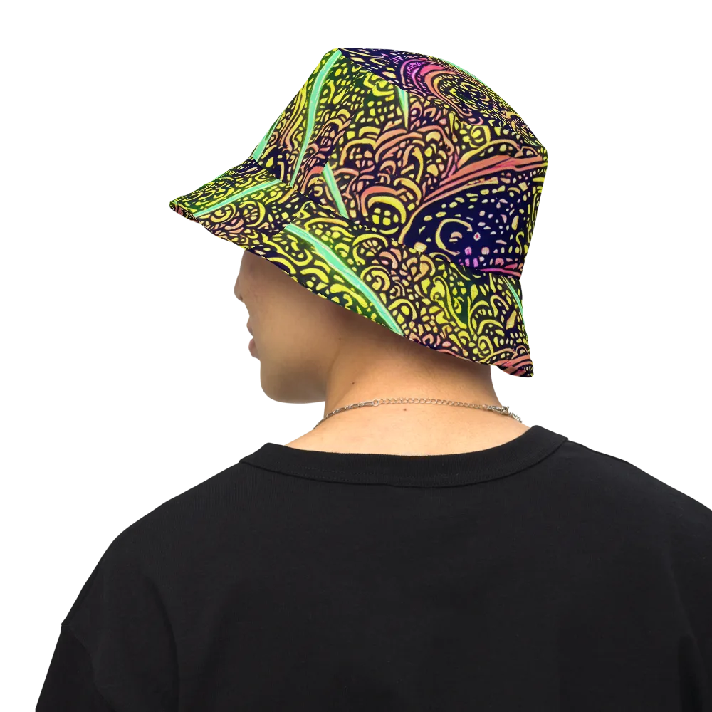 Isenbrant Illumination on Reversible Bucket Hat — Back Inside