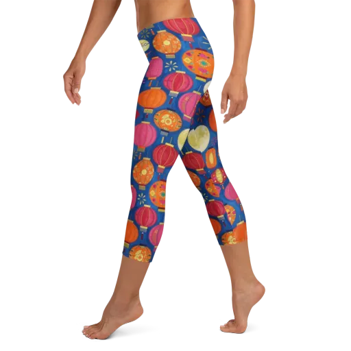 Indigo Afterglow on a Capri Leggings