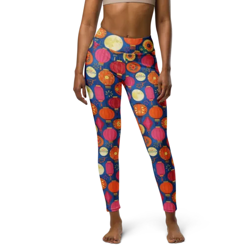 Indigo Afterglow on a Yoga Leggings