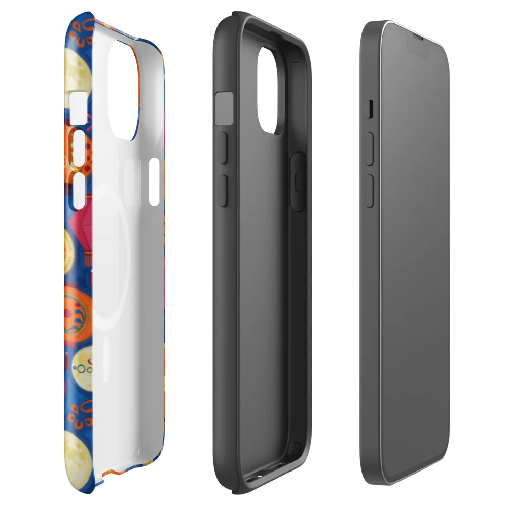 Indigo Afterglow on MagSafe Tough Case for iPhone® — Front