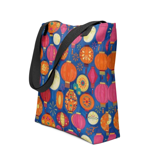 Indigo Afterglow on a Tote Bag