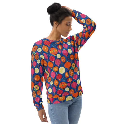 Indigo Afterglow on a Sweatshirt