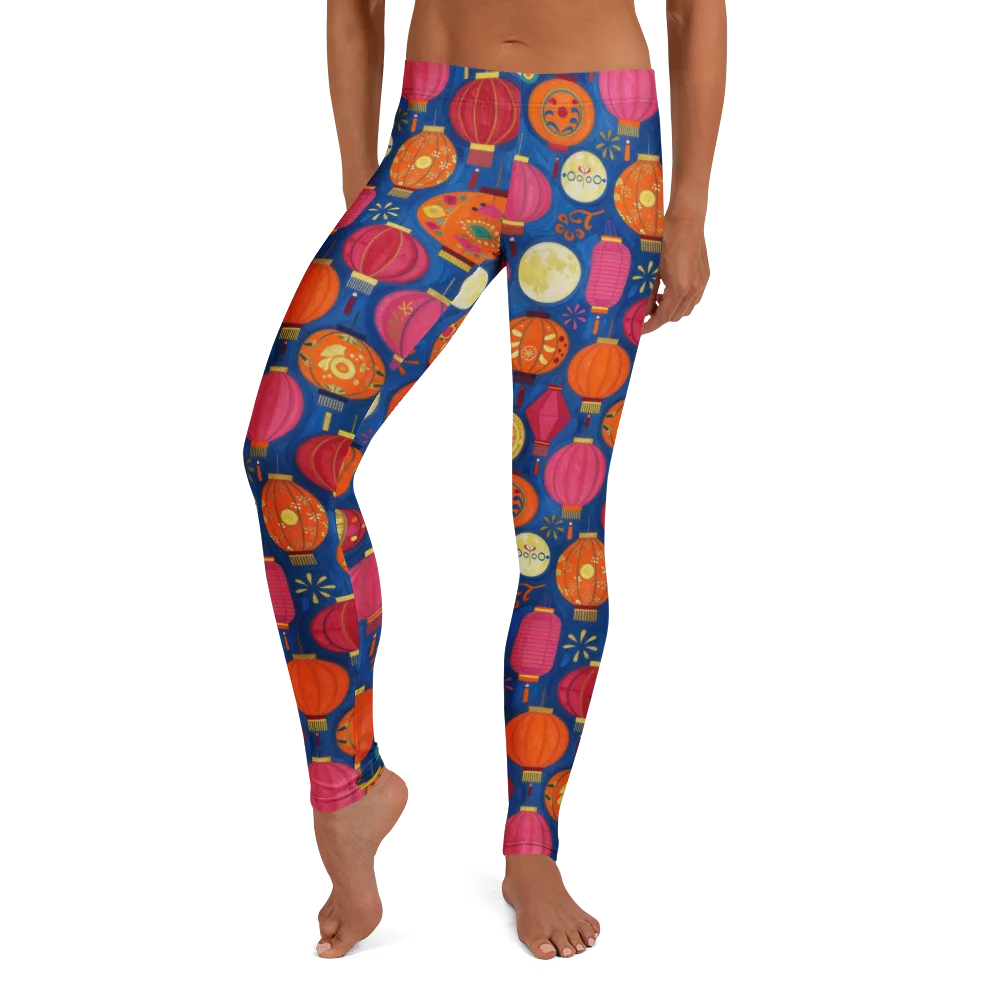 Indigo Afterglow on Leggings — Front