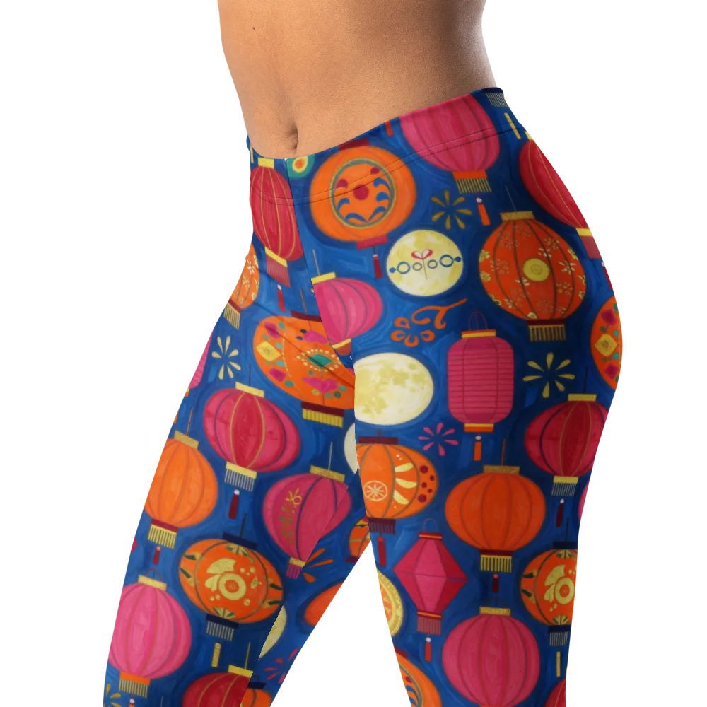 Indigo Afterglow on Leggings — Left Front