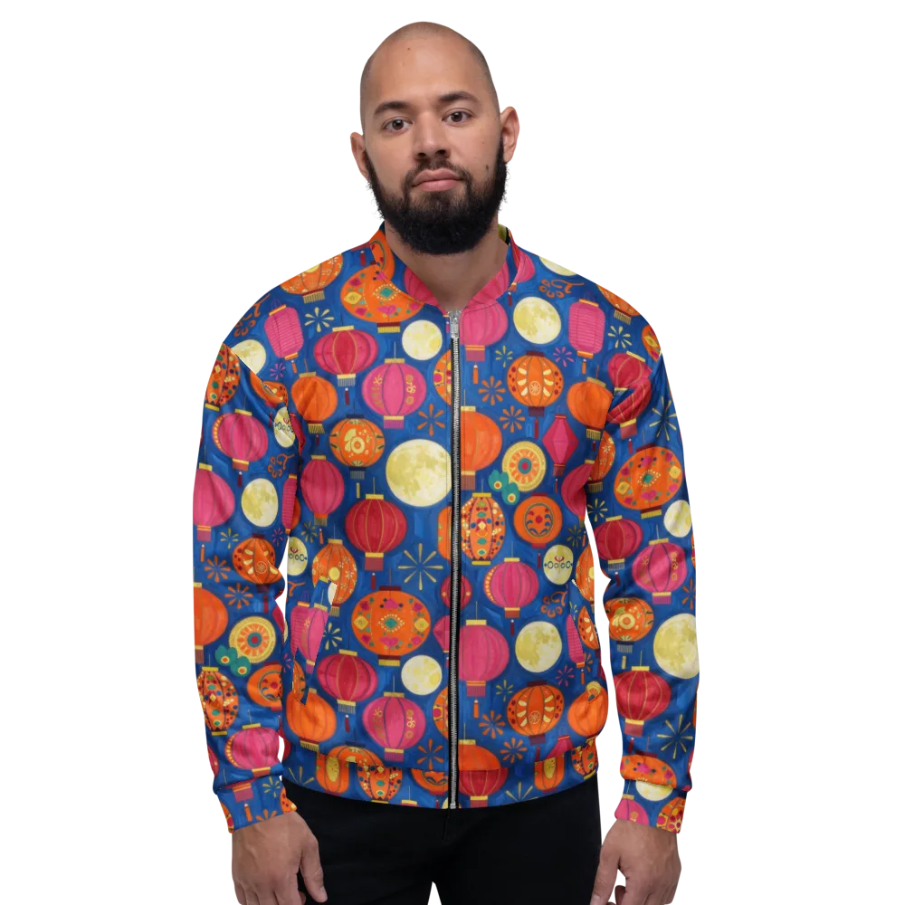 Indigo Afterglow on Bomber Jacket — Front