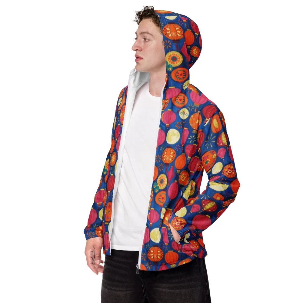 Indigo Afterglow on Men's Windbreaker — Left Front