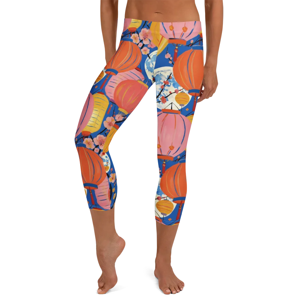 Festival Afterglow on Capri Leggings — Front