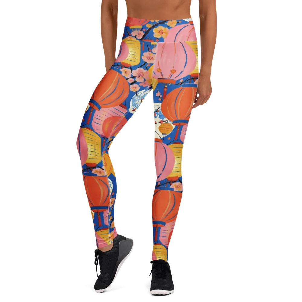 Festival Afterglow on Yoga Leggings — Front
