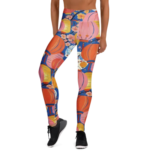 Festival Afterglow on a Yoga Leggings