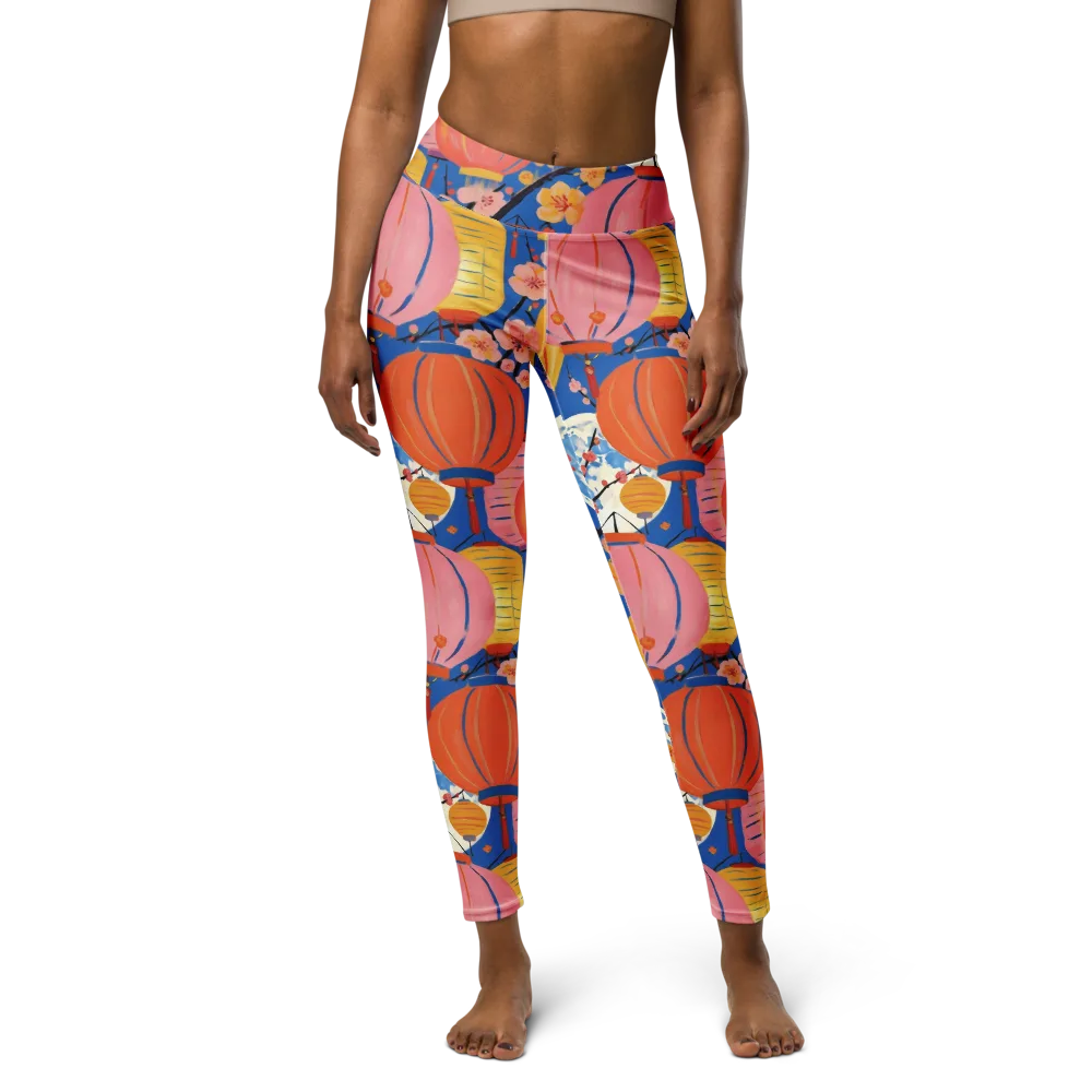 Festival Afterglow on Yoga Leggings — Front
