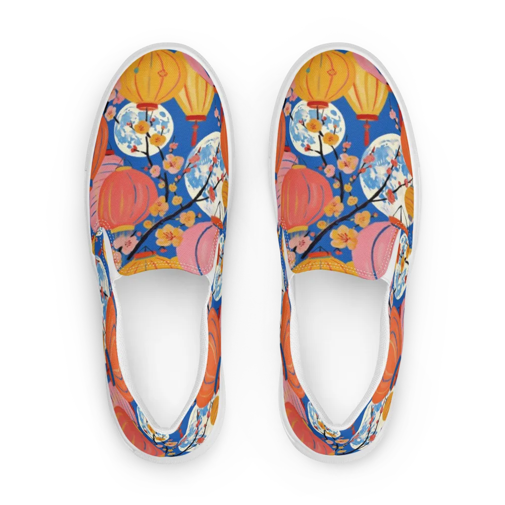 Festival Afterglow on Men's Slip-On Canvas Shoes — Front