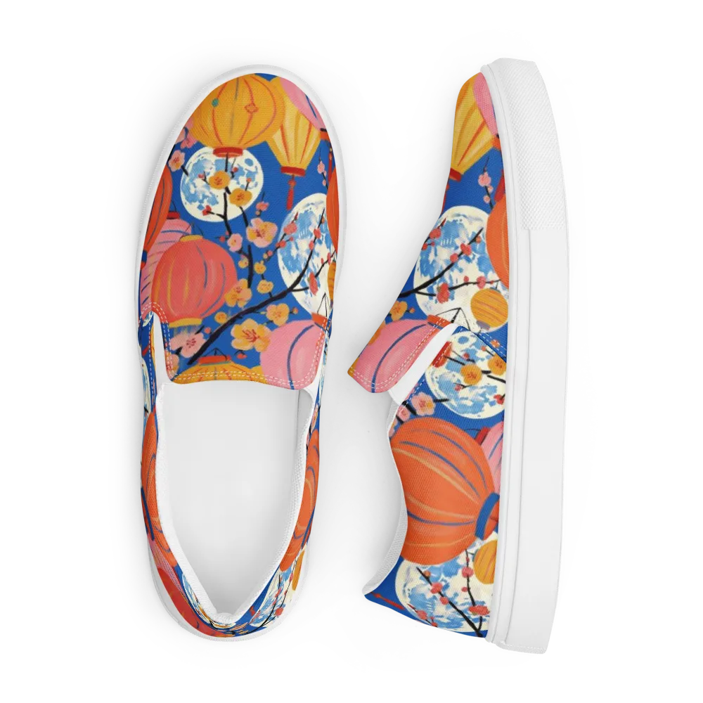 Festival Afterglow on Men's Slip-On Canvas Shoes — Front