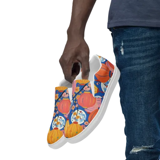 Festival Afterglow on Men's Slip-On Canvas Shoes