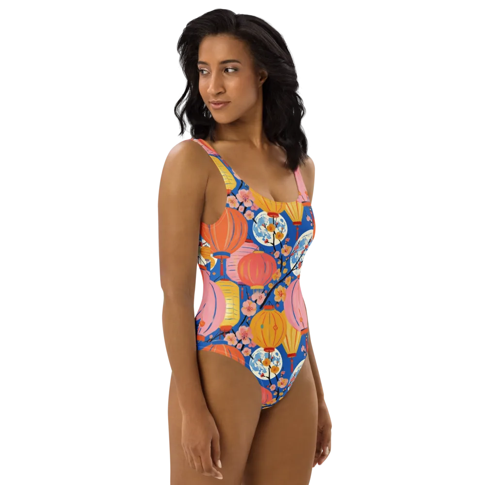 Festival Afterglow on One-Piece Swimsuit — Right