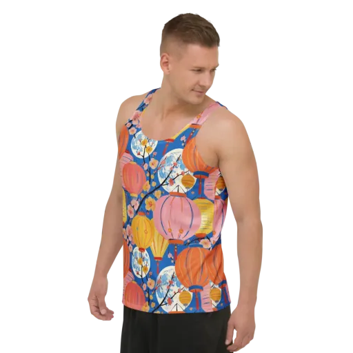 Festival Afterglow on a Men's Tank Top