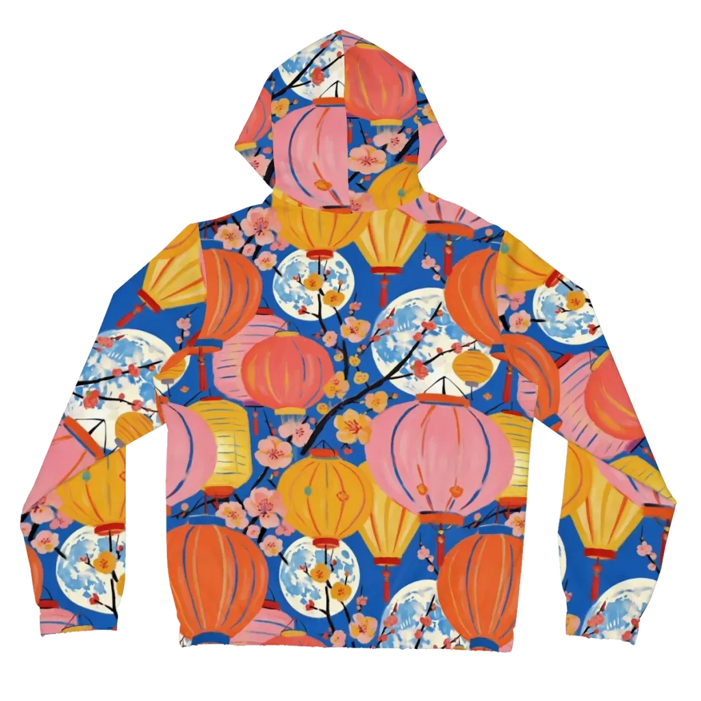 Festival Afterglow on Women's Full-Zip Hoodie — Back