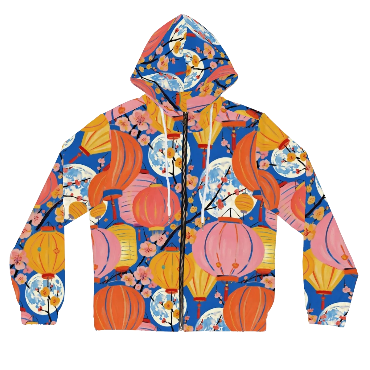 Festival Afterglow on Women's Full-Zip Hoodie — Front