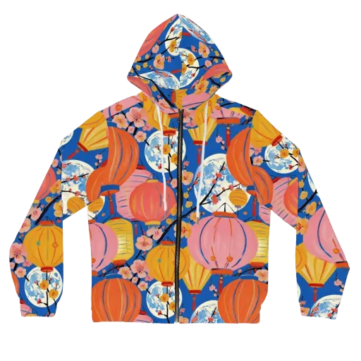 Festival Afterglow on a Women's Full-Zip Hoodie