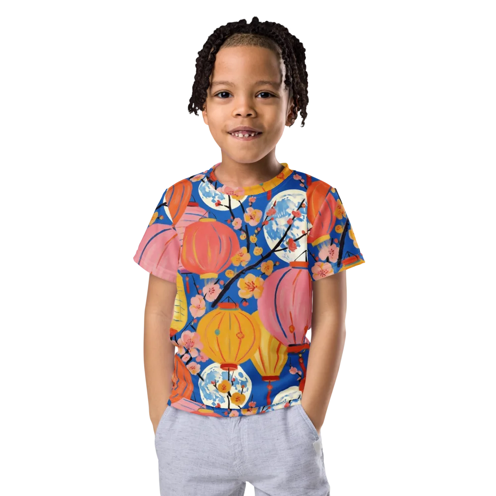 Festival Afterglow on Kids Crew Neck T-Shirt — Front