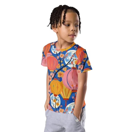 Festival Afterglow on a Kids Crew Neck T-Shirt