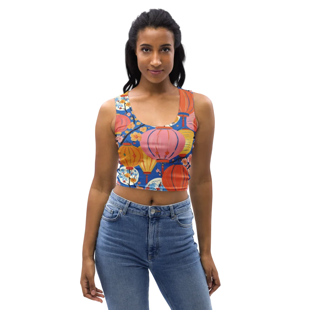 Festival Afterglow on Crop Top — Front