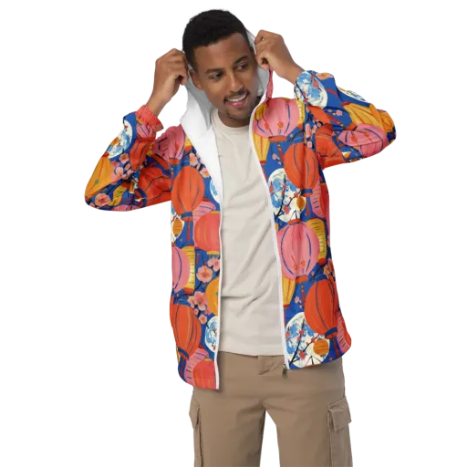 Festival Afterglow on a Men's Windbreaker