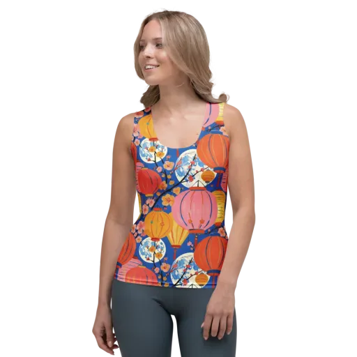 Festival Afterglow on a Women's Tank Top