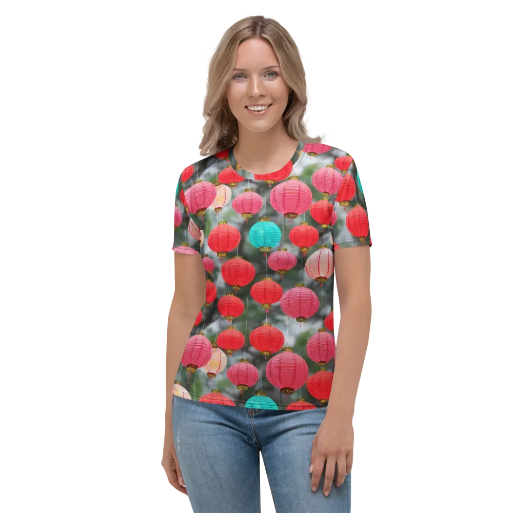 Lantern Bloom on Women's Crew Neck T-Shirt — Front