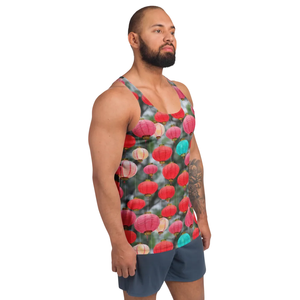 Lantern Bloom on Men's Tank Top — Right Front