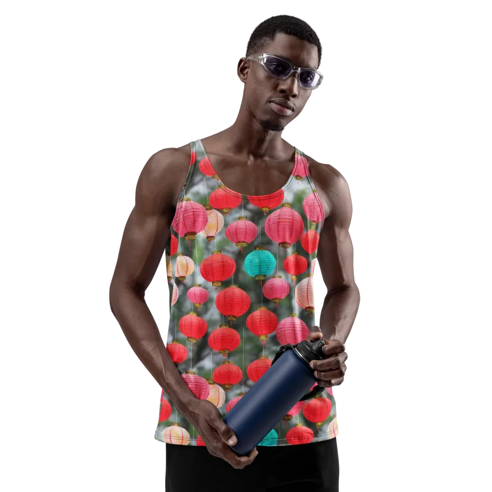 Lantern Bloom on Men's Tank Top — Front