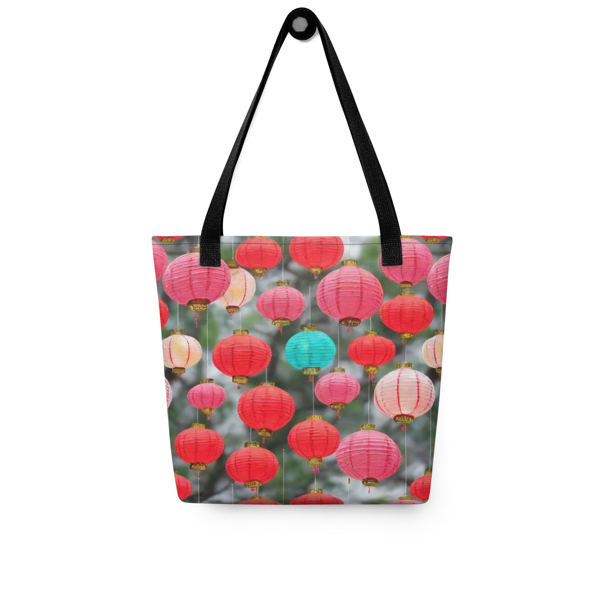 Lantern Bloom on Tote Bag — Front