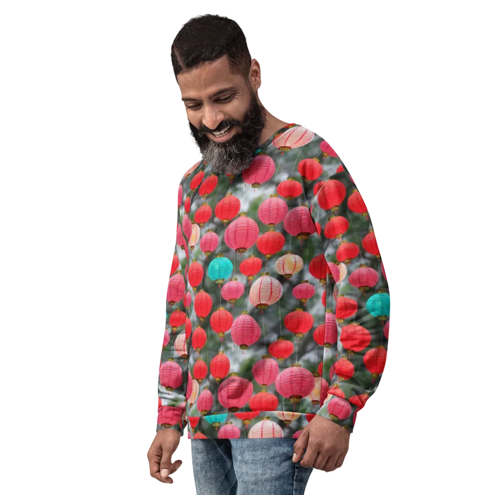 Lantern Bloom on Sweatshirt — Left Front