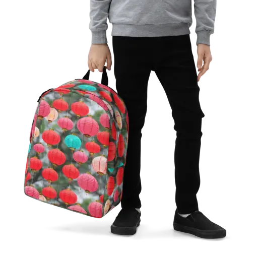 Lantern Bloom on a Minimalist Backpack