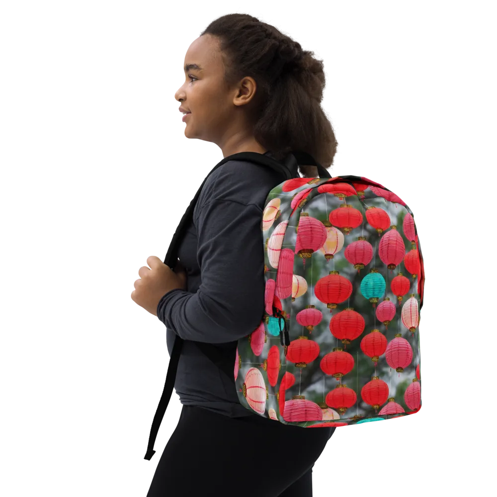 Lantern Bloom on Minimalist Backpack — Right Front