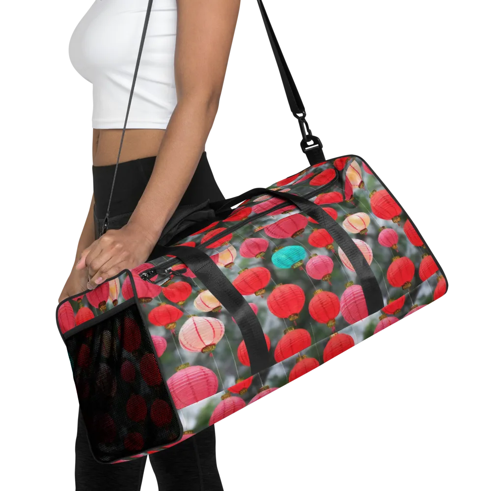 Lantern Bloom on Duffle Bag — Front