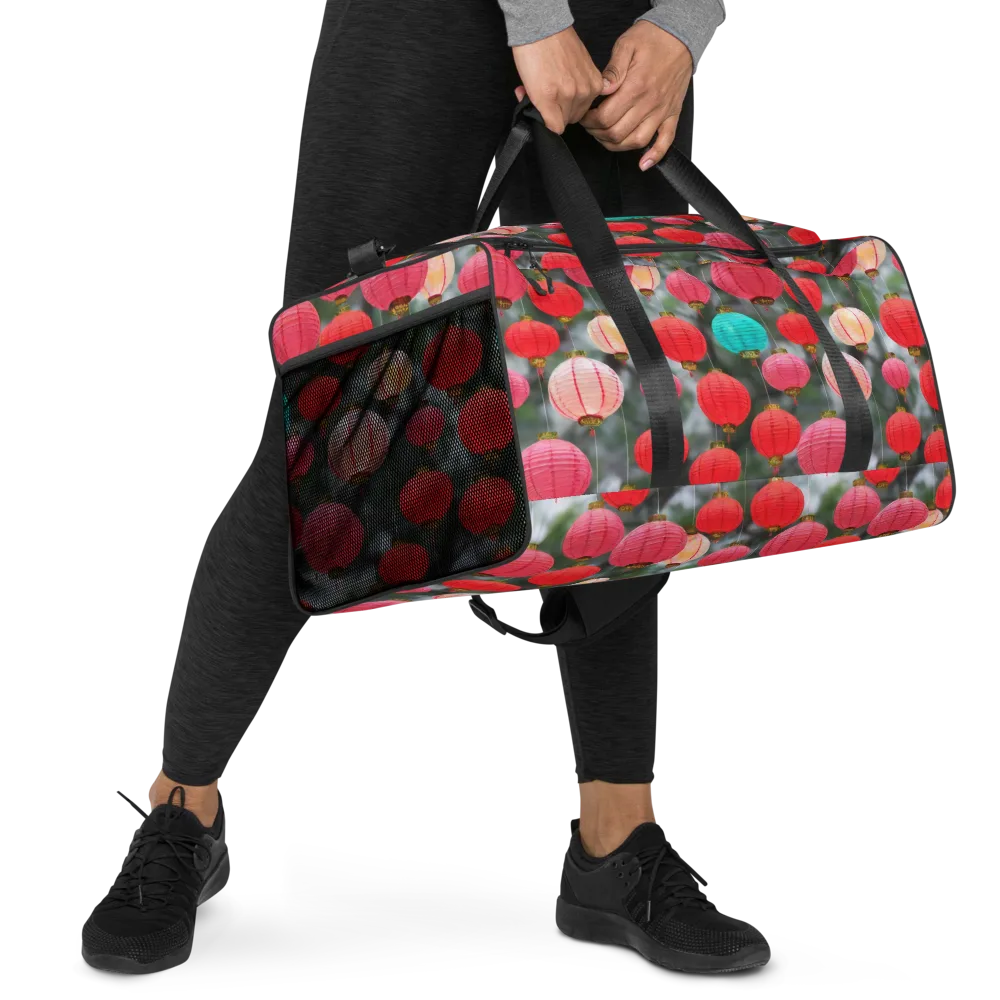 Lantern Bloom on Duffle Bag — Right Front