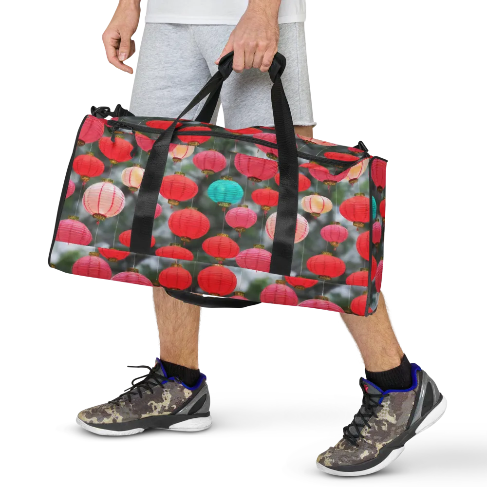 Lantern Bloom on Duffle Bag — Front