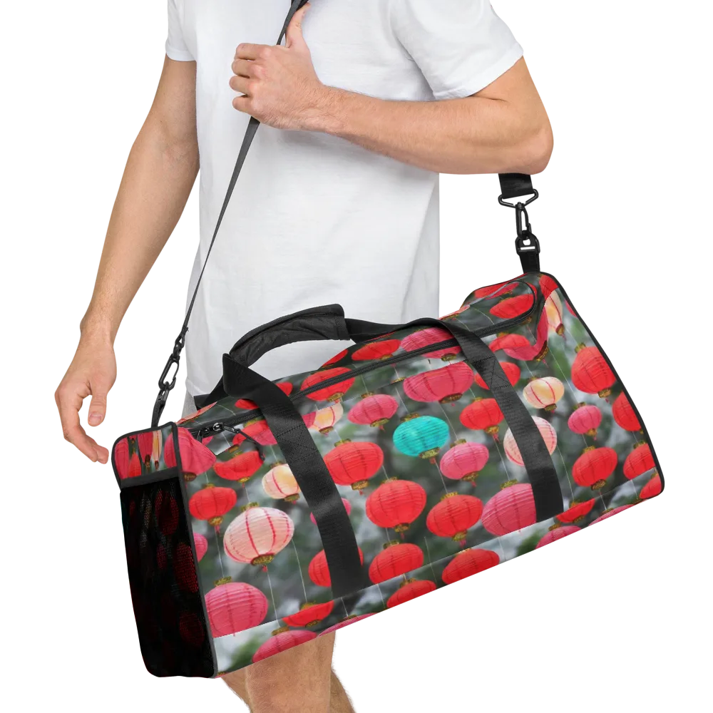 Lantern Bloom on Duffle Bag — Right Front