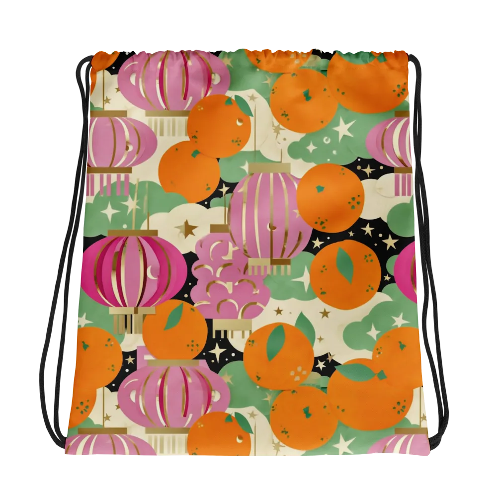 Citrus After Dark on Drawstring Bag — Photo