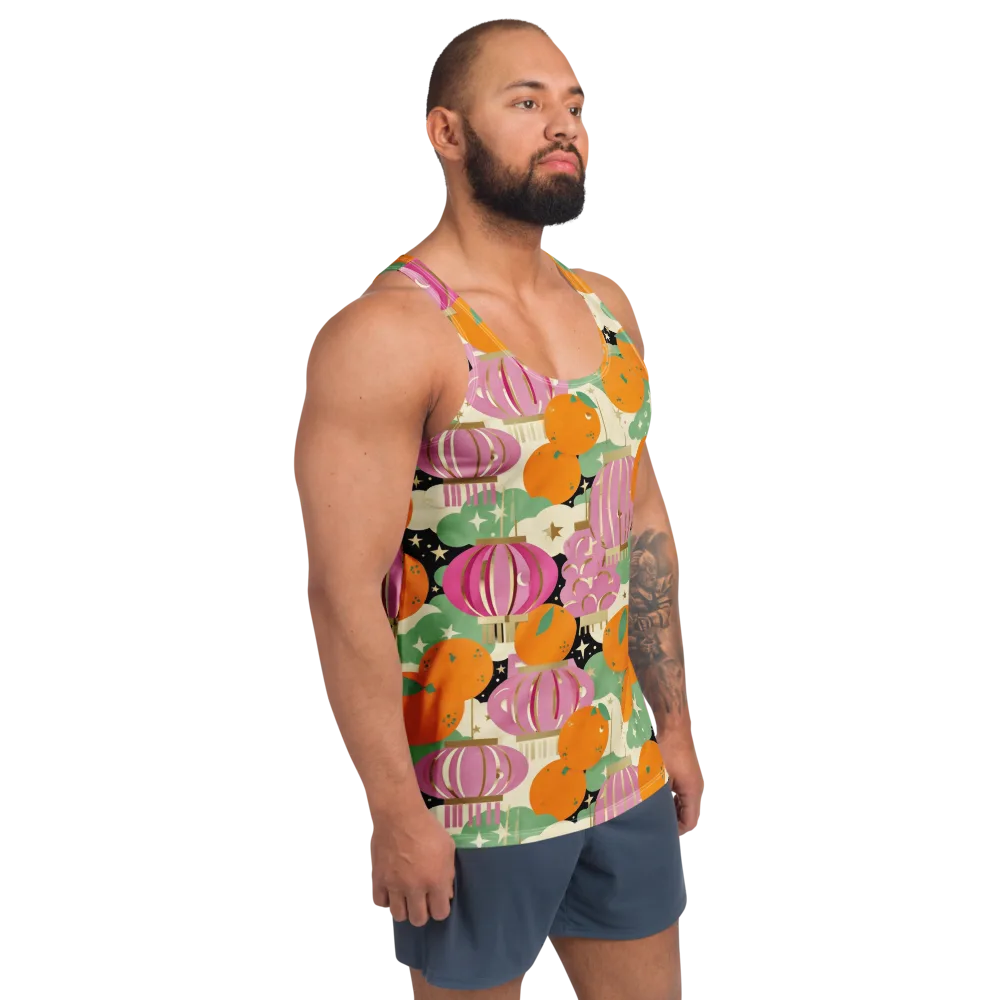 Citrus After Dark on Men's Tank Top — Right Front