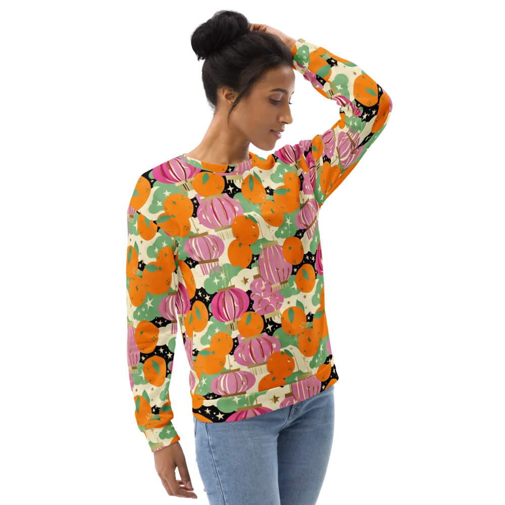 Citrus After Dark on Sweatshirt — Right Front