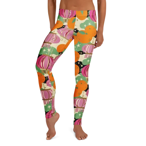 Citrus After Dark on a Leggings