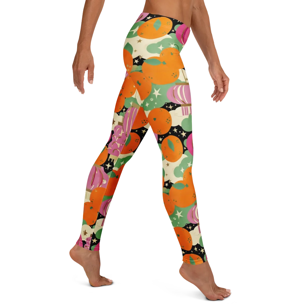 Citrus After Dark on Leggings — Right