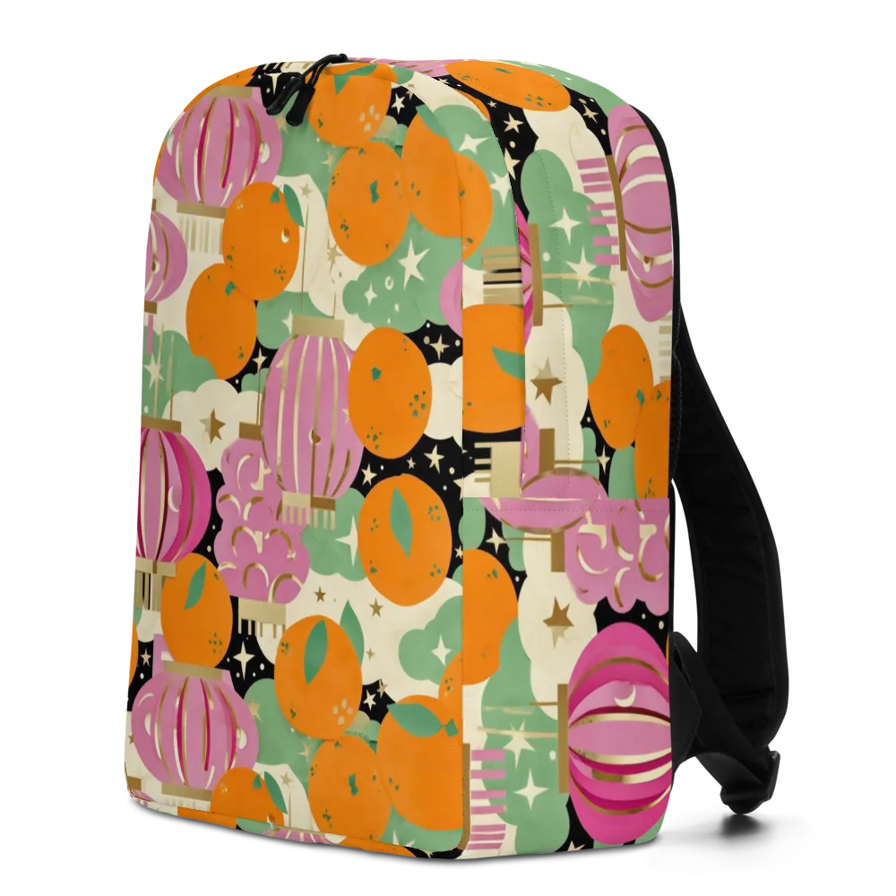 Citrus After Dark on Minimalist Backpack — Left