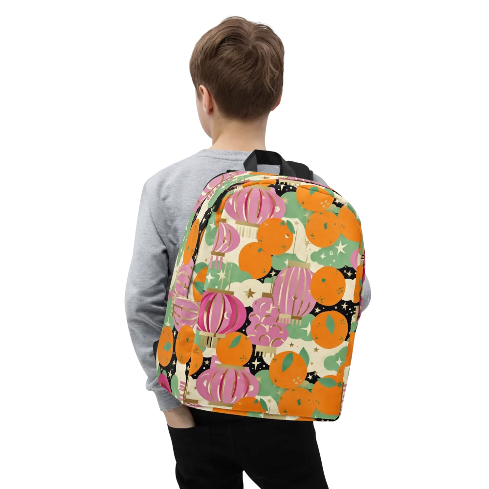 Citrus After Dark on Minimalist Backpack — Zoomed-in