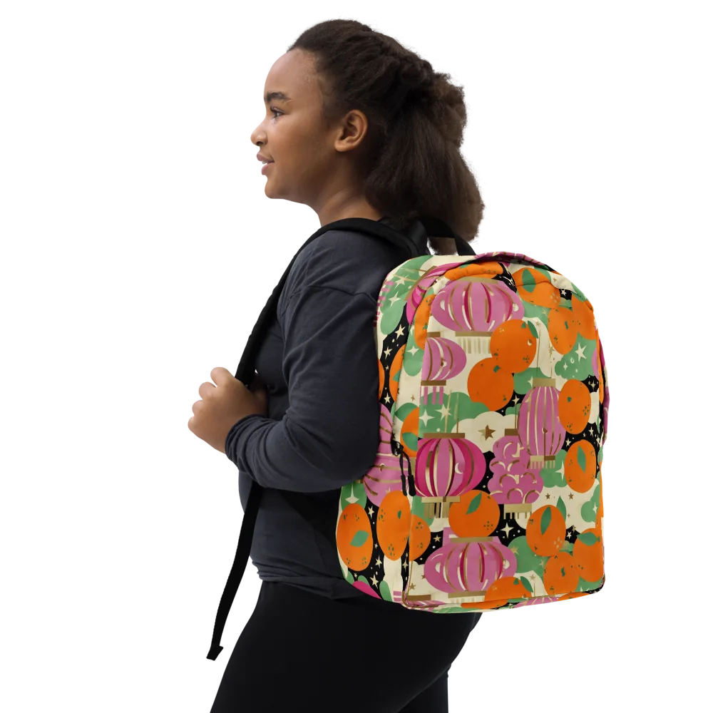 Citrus After Dark on Minimalist Backpack — Right Front
