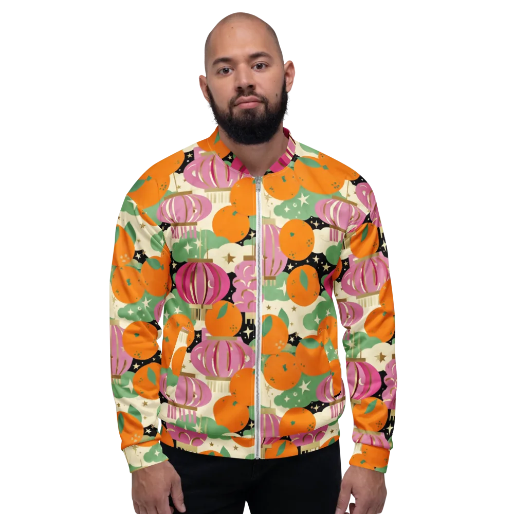 Citrus After Dark on Bomber Jacket — Front