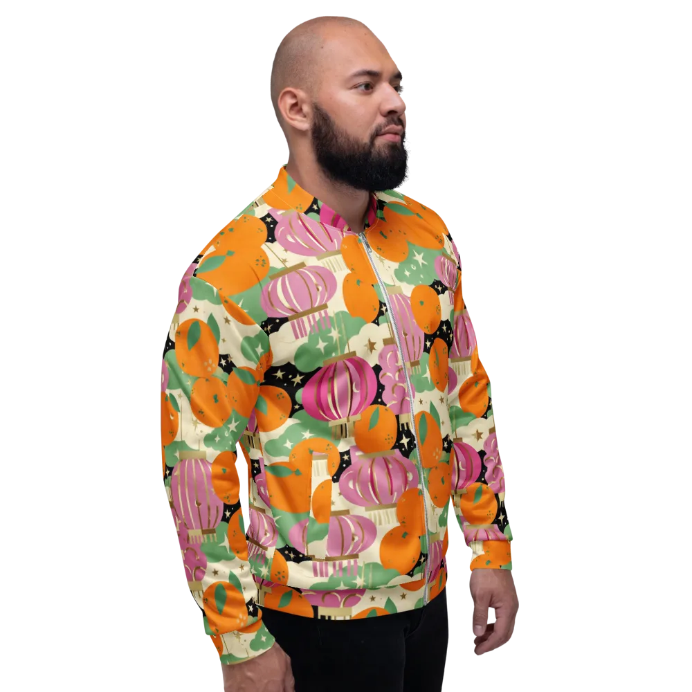 Citrus After Dark on Bomber Jacket — Right