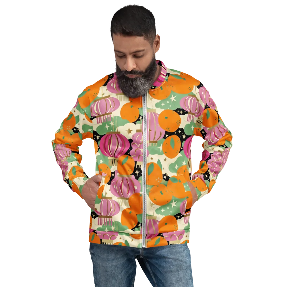 Citrus After Dark on Bomber Jacket — Front